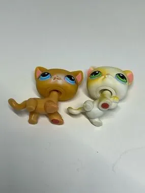 Toys | Vintage Littlest Pet Shop Lps 71 Shorthair Cat 73 Curious ...